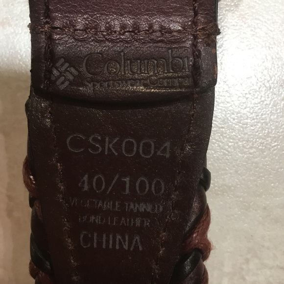 Columbia Men’s Leather Braided Belt - Picture 5 of 5